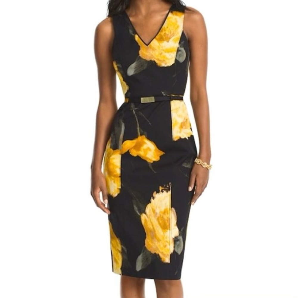 WHBM Floral Sheath Dress